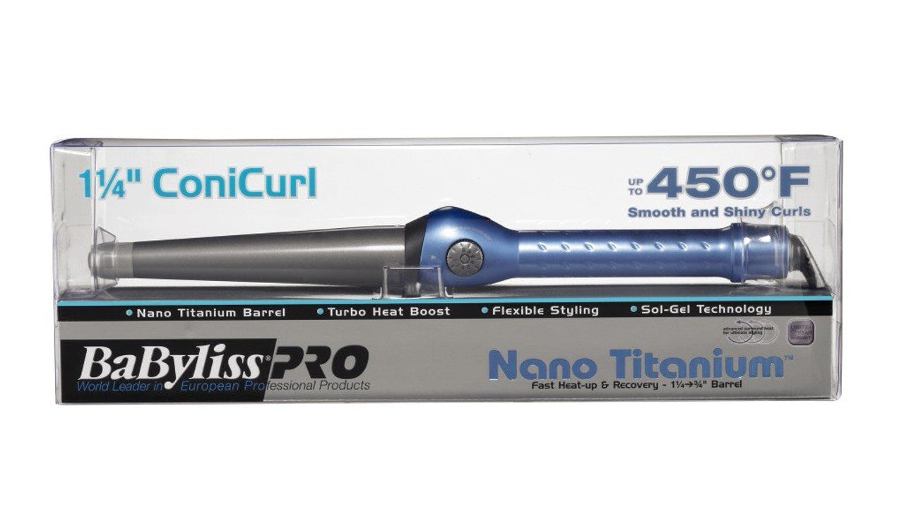 BABYLISS PRO Nano Titanium 1 1/4 Coni Curl Wand