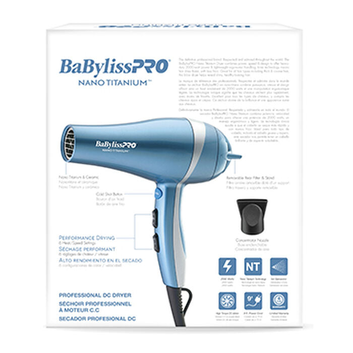BABYLISS PRO Nano Titanium Blow Dryer