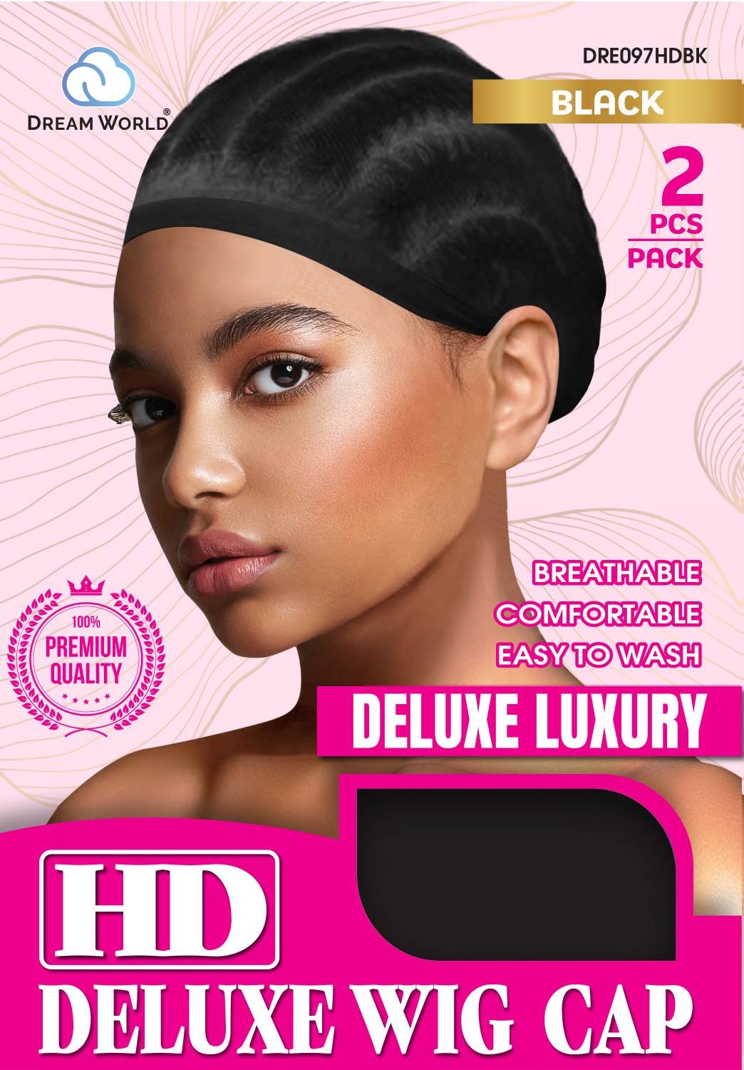 DREAM W-WIG CAP HD 2PCS NATURAL