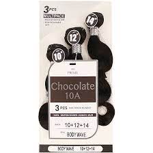 Prime Chocolate 10A 100% Unprocessed Human Hair 3pcs