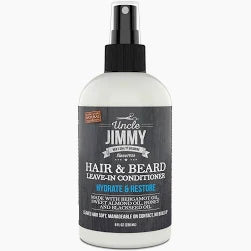 Uncle Jimmy Leave-In Conditioner Hair & Beard Hydrate & Restore 8oz
