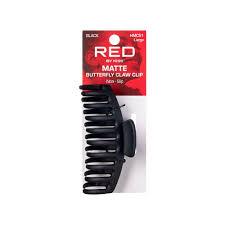 RED Matte Butterfly Claw Clip