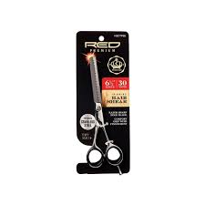 RED 6.5" Stainless Steel 30 Tooth Hair Shear
