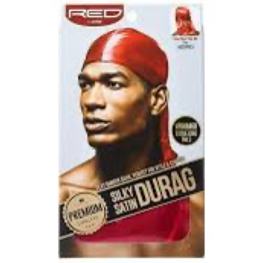 RED Silky Satin Durag