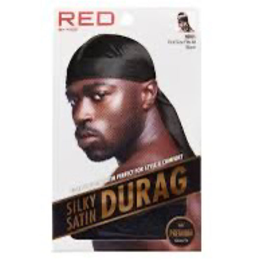 RED Silky Satin Durag