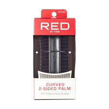 RED Curved 2 Sided Palm Brush