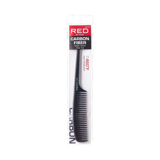 RED Carbon Fiber Wide Tooth Rattail Comb